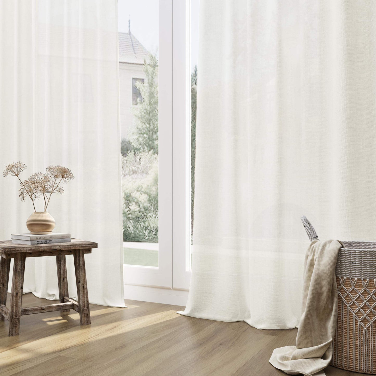 linen curtains