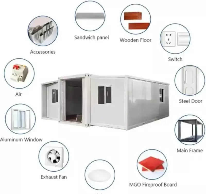 Container House Portable 30x20 Ft Prefab Homes - Extendable Container House